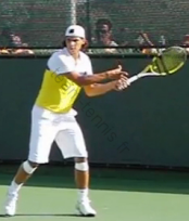 Rafael Nadal, coup droit, fin de la préparation