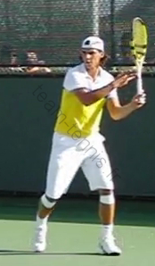 Rafael Nadal, coup droit, début de la préparation
