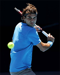 Roger Federer - préparation du revers