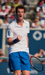 Andy Murray s'encourage
