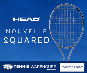 Nouvelle raquette de tennis Head Squared