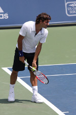 Roger Federer au service